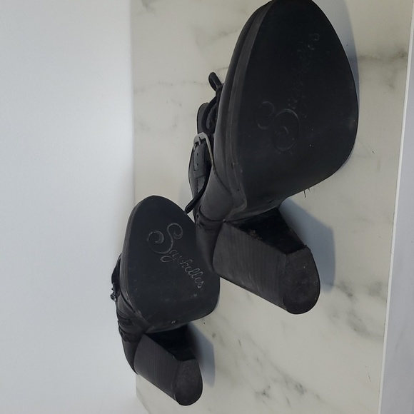 Seychelles black platform Chunky heel Booties - Picture 8 of 8